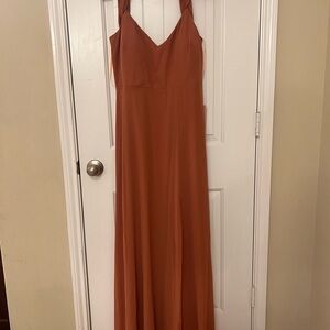 Red Sleeveless Maxi Dress